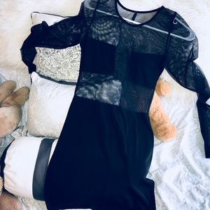 Black mini dress